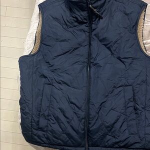 Andrew Marc Navy Blue Quilted Vest